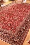 Large antique Kerman rug.