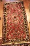 Antique Sarouk rug.