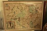 Antique map (1676) "THE PROVINCE ULSTER DESCRIBED" by John Speed.  20" x 15".
