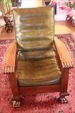 Antique Heywood Wakefield Morris chair.