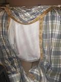 one of several curtains 