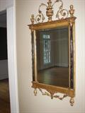 stunning metal and wood gold mirror