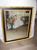 beveled framed mirror