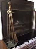 Fireplace Screen and Tools