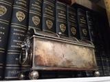 Complete set of Harvard Classics and Silver Plate Ink Well