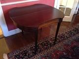 Sheraton Style Swing Leg Card Table. 1820;s-30's.