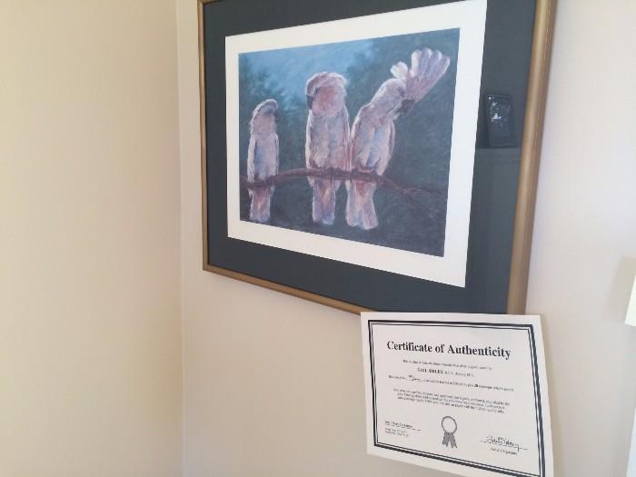 Gail Sibley "Three Cockatoos" Print