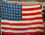 48 star WWII flag over all condition is good.