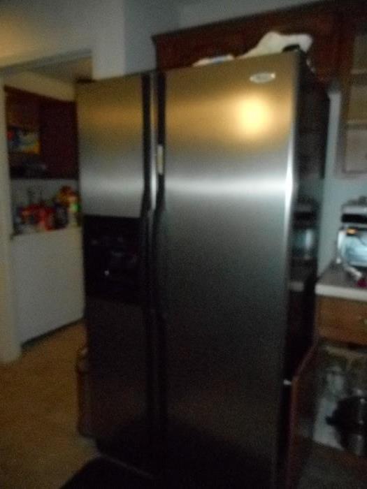 Stainless refrigerator, very clean