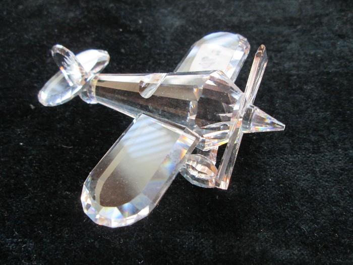 Swarovski Crystal airplane