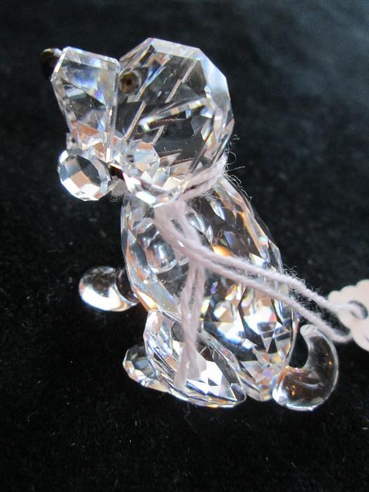 Swarovski Crystal dog figurine
