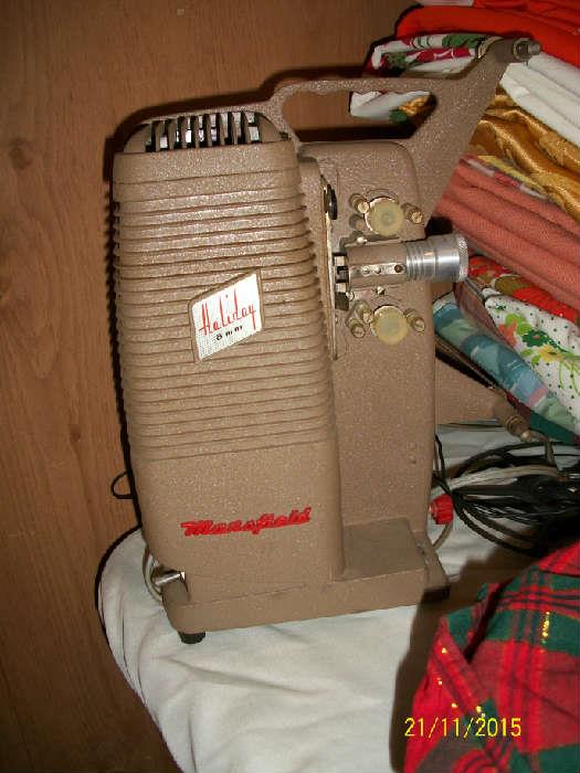 Mansfield Holiday 8mm projector - we also have picture slides