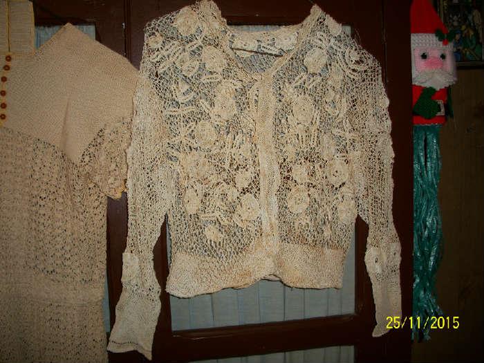 Vintage crocheted top