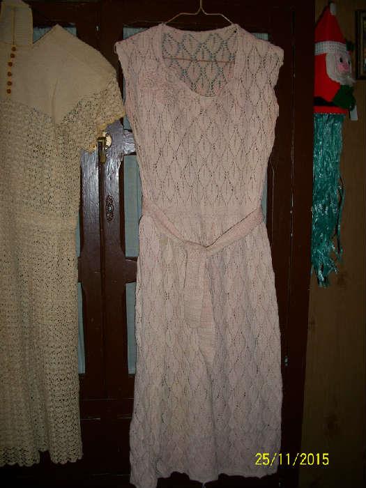 Vintage crocheted dress