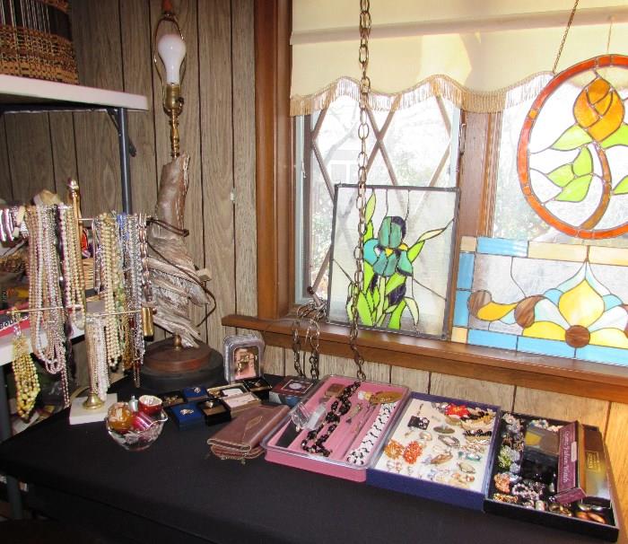 Leaded Glass And Jewelry 