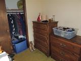 dressers, men's shoes and clothing, belts