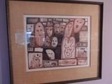 Lithograph by Amram Ebgi listed artist.