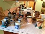 Mr. loved his German steins and porcelain