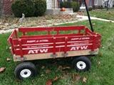 Great red wagon for hauling stuff or kiddos