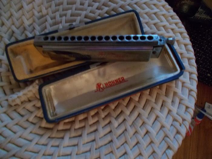 M. Hohner (Made in Germany) The 64 Chromonica Harmonica - 4 Chromatic Octaves - Professional Model - in original VINTAGE red case!!!!
