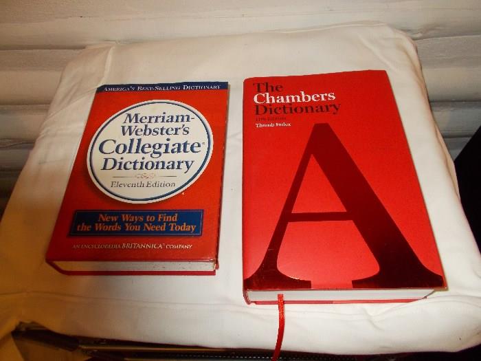 2 LARGE Dictionaries - Left - 1600+ pages; Right - 1800+ pages!!! EXCELLENT Condition!!!!!