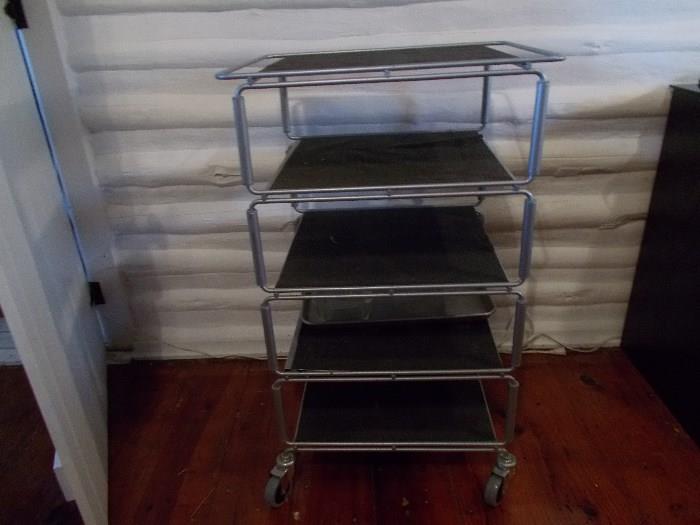 5 Shelf Stainless Steel Rolling Cart - IKEA????? Great piece!!!!!!