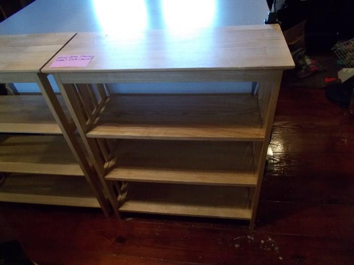 1 of 2 Open Shelves/Bookcase/Cabinet - solid wood - will be sold separately!!!!!!!!!!!