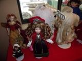 Dolls and santas