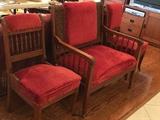 Eastlake/ Victoriian parlor set, sold individually.