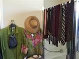 mens and ladies clothing (1970's mens ties shown)