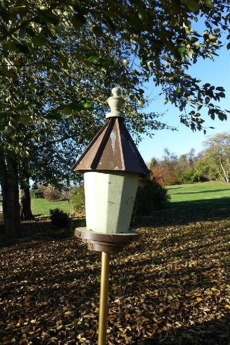 bird house with copper top