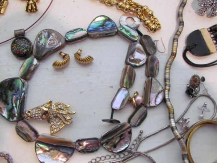 Assorted genuine gold and sterling jewelry