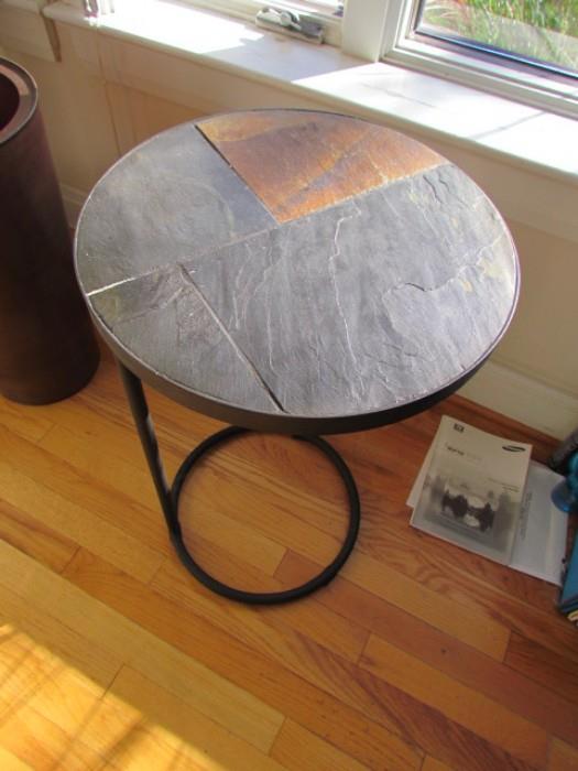 round slate table