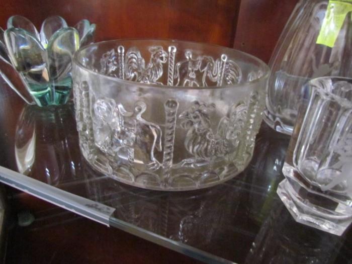 Numerous gorgeous lead crystal bowls and vases