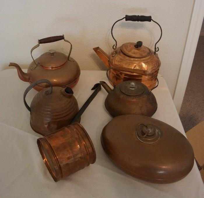 Copper kitchen items