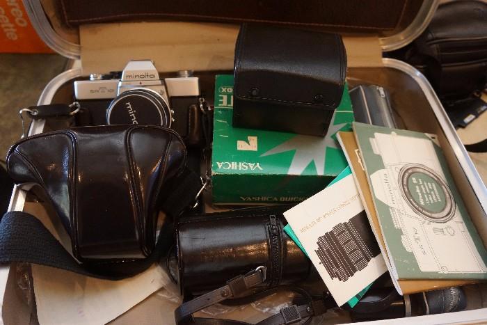 Vintage 35mm camera gear