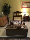 Jenny Lind style twin beds/ Sarreguemines Majolica Toby