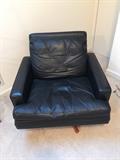 Vintage Vatne Mobler Norway leather chair