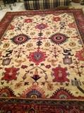 Handmade Turkish Tribal rug 9 x 13