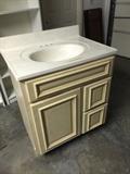 Never used bathroom vanity with cultured marble top
