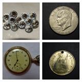 Clip on earrings $20.00 Pocket Watch $50.00