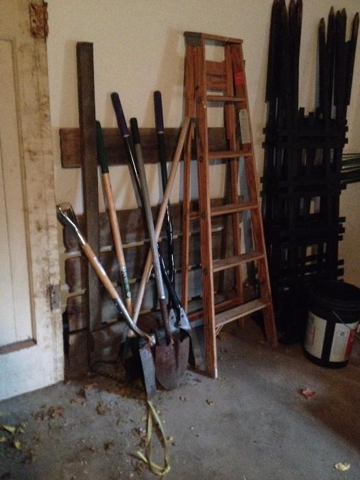 ladders & yard tools