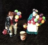 Royal Doulton "Balloon Man" and "The Balloon Seller" figurines.