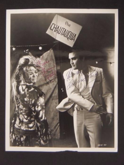 Elvis Presley & Sheree North Signed Pictures, The King, Music, Vegas