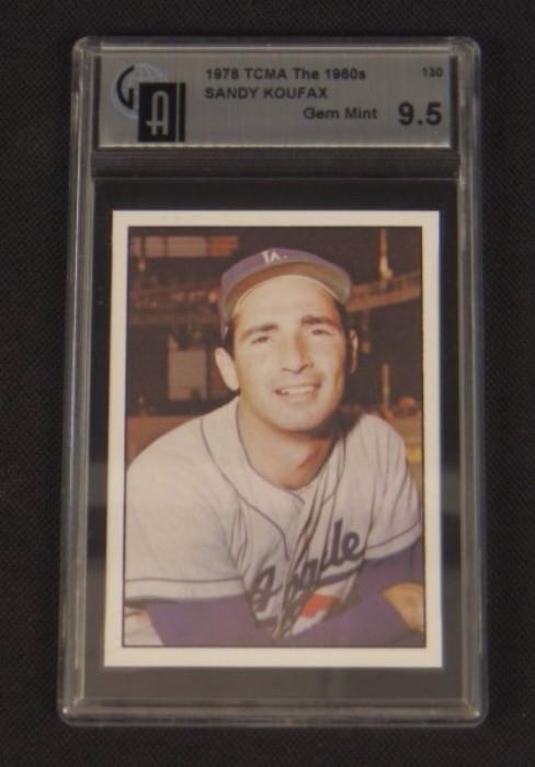 Sandy Koufax TCMA Card - Gem Mint 9.5, Shorts, Baseball