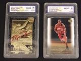 2 Mint NBA Cards, Michael Jordan - Lebron James, Basketball, Sports