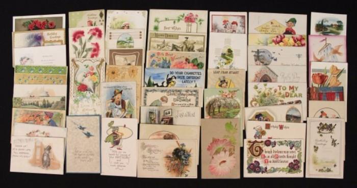 Assorted Vintage Postcards, Humor, Holidays