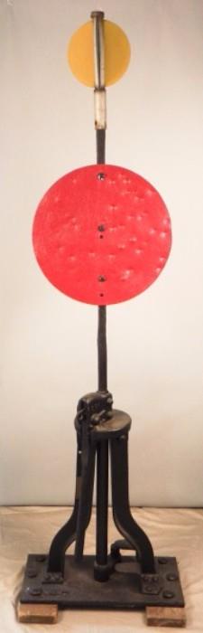 80" Marked S5A Cast Iron Railroad Signal Stand