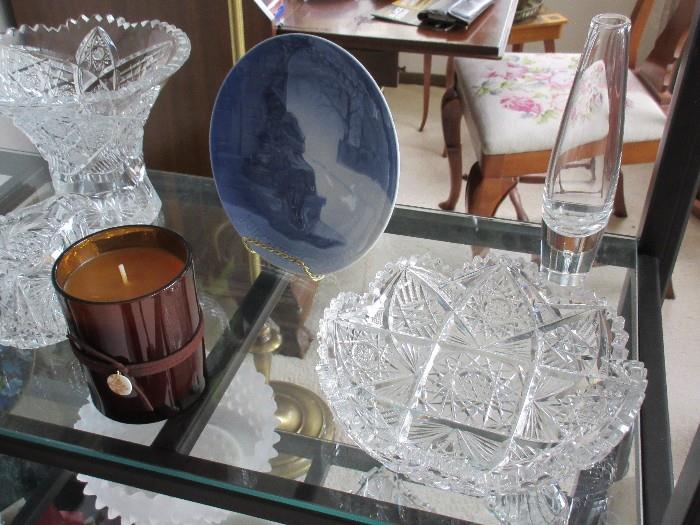 candles / glassware / plates