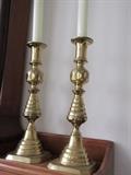 brass candle holders